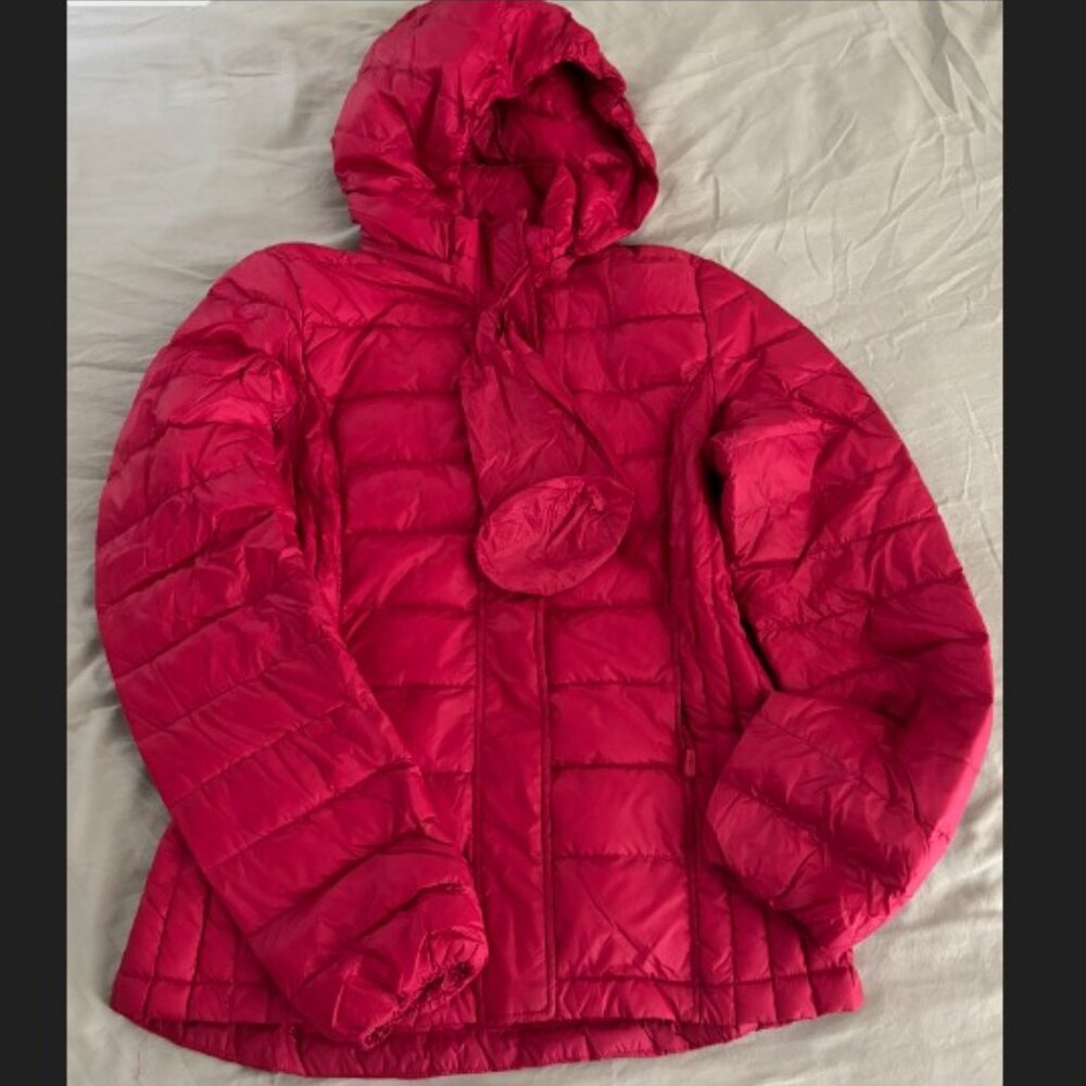 32 Degrees Women's Light Weight Packable Down Jacket Red Size S